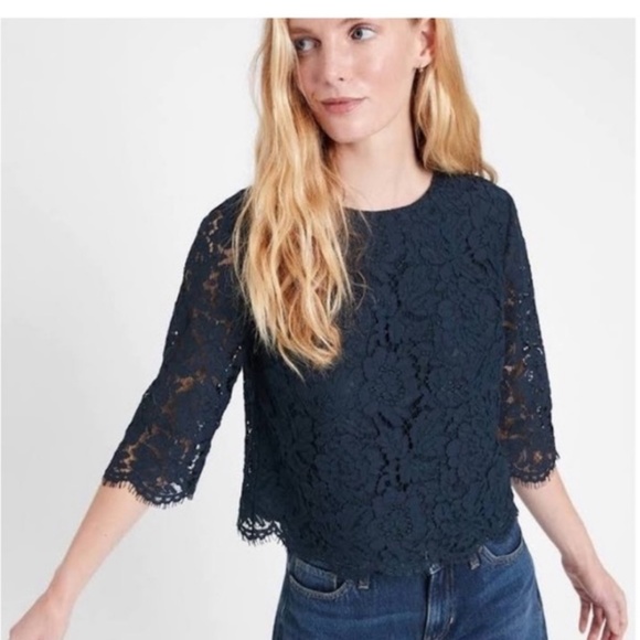 Banana republic lace top size Sp - Picture 1 of 6